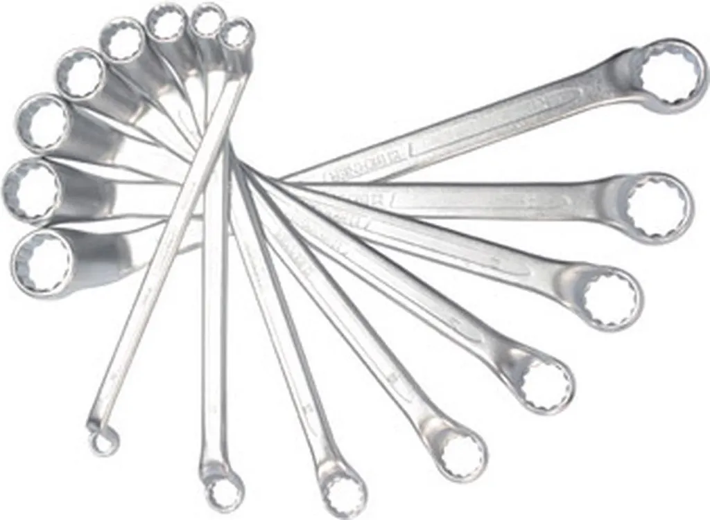 Kit clés mixtes 6-23 mm Berner Bent pour maintenance et espaces étroits