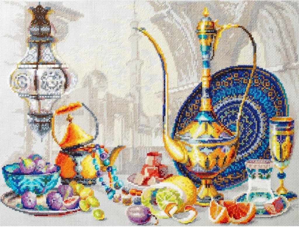 Zestaw do haftu krzyżykowego Magic Needle Zweigart Edition "Jasne kolory Maroka", 40x30cm