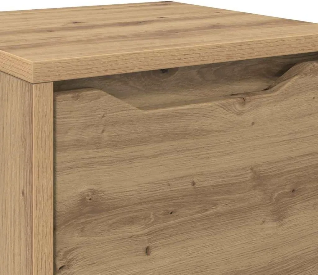 Meuble colonne de salle de bain avec étagères modulables Chêne Artisan - 10