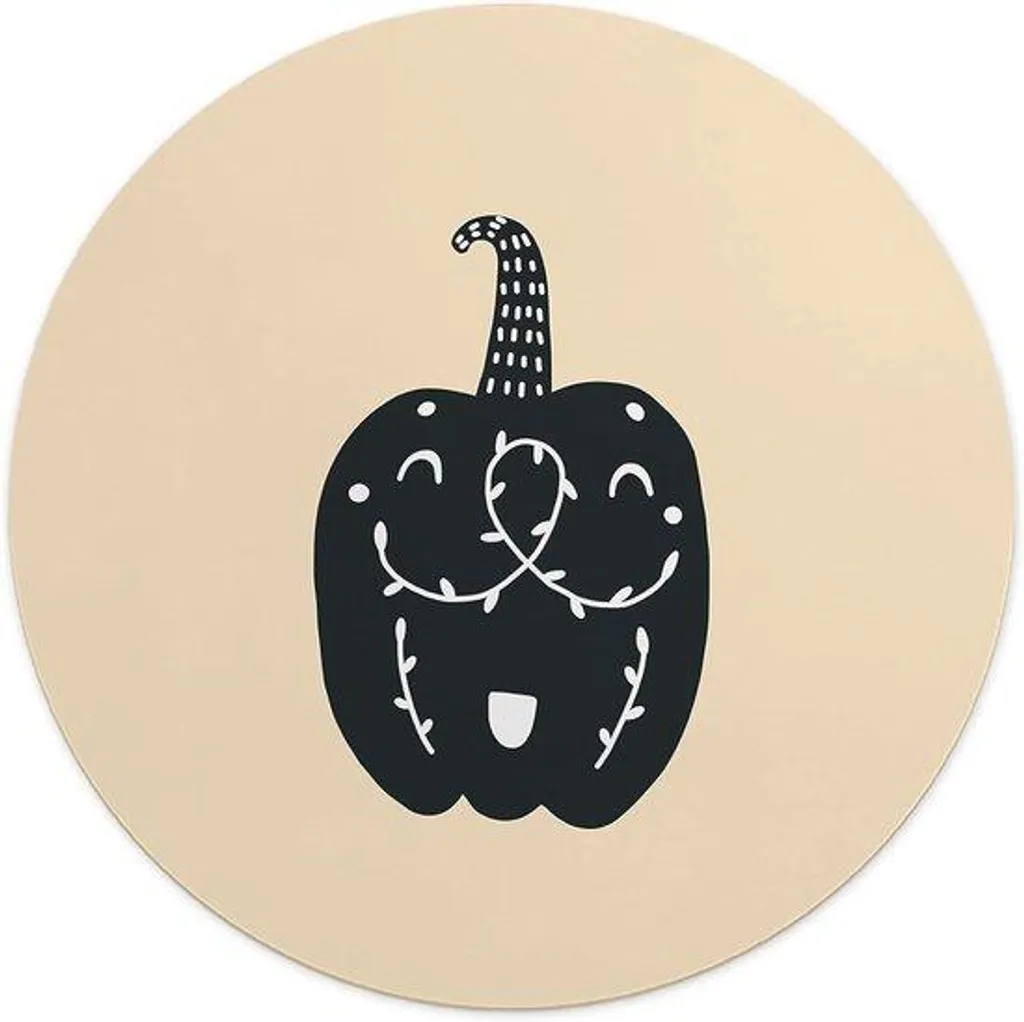 Tapis de souris rond antidérapant 22 cm accessoire bureau ergonomique