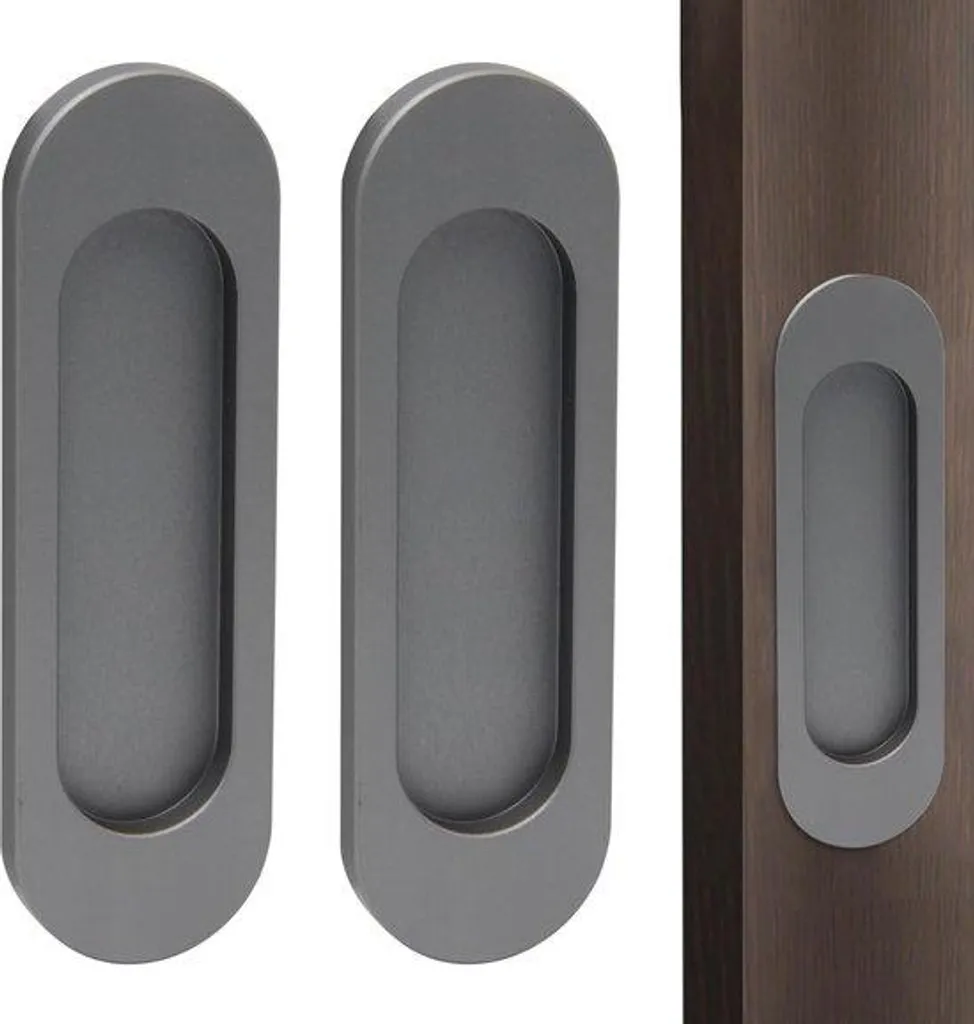 Réparer une porte coulissante sans percer : patte autocollante ovale x2