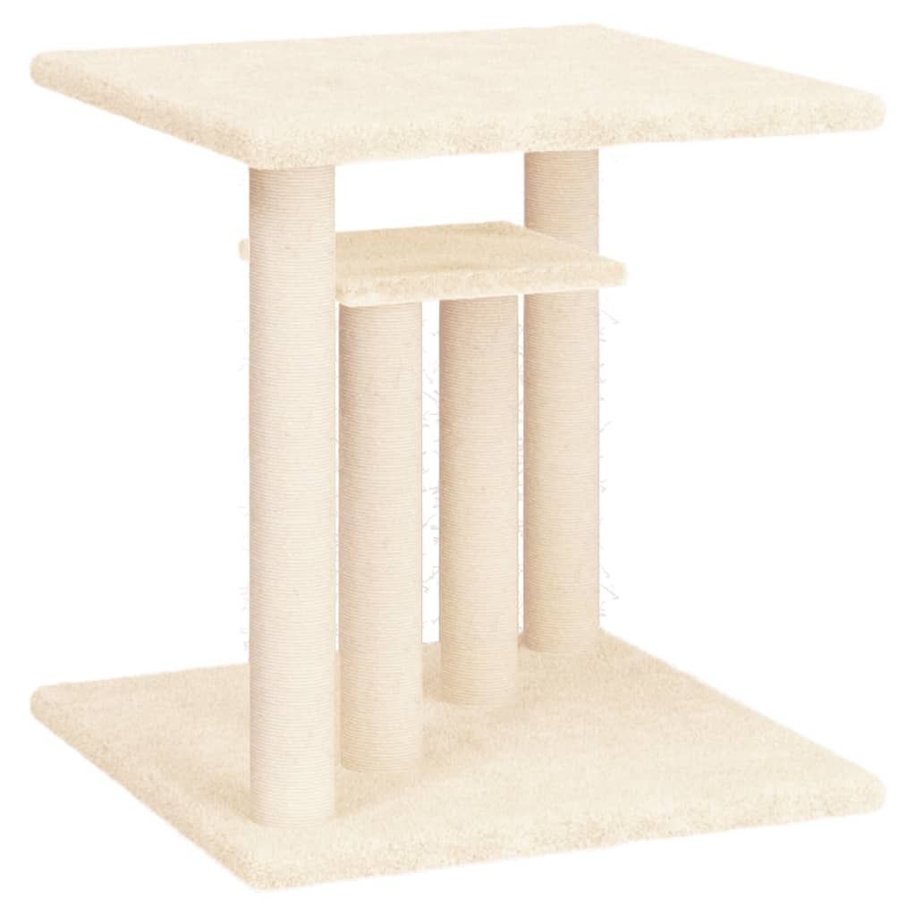 vidaXL Kratzbaum mit Plattformen Creme 50 cm Produktbild 