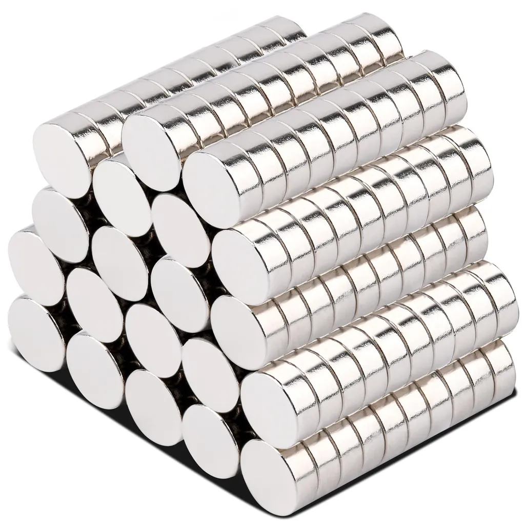 200 Aimants Néodyme 8x3 mm - Mini Aimants Puissants Ronds et Plats