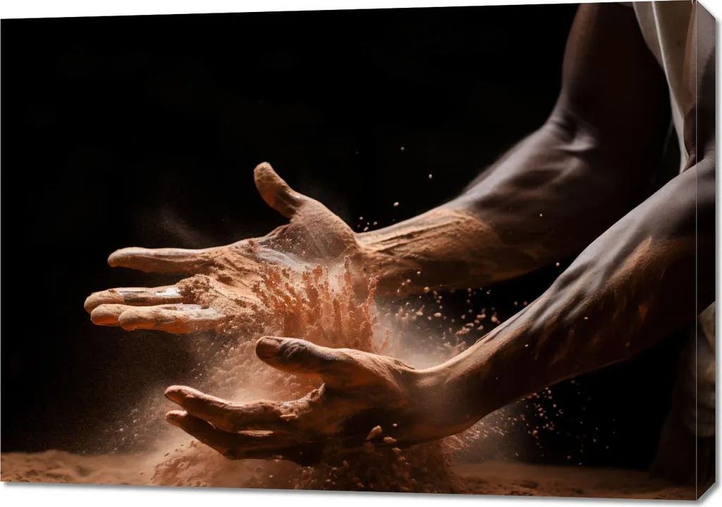 Toile Artistique Danse de la Terre 100x70 - Couleurs Vives et Châssis Bois