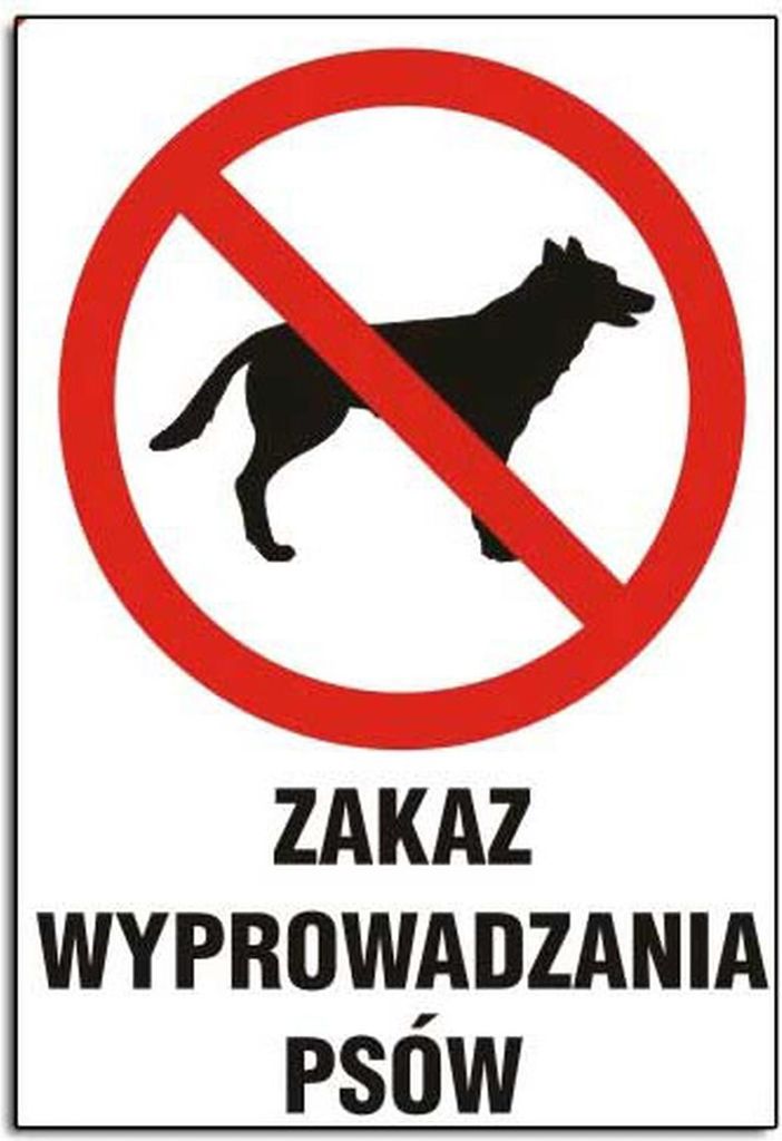 ZI-9 - SIGN TABLET - Hundeausführen verboten