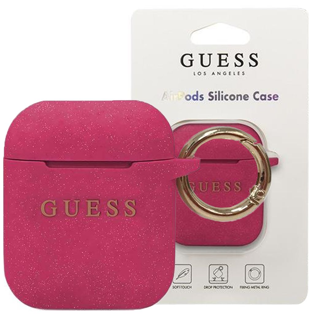 Guess GUACCSILGLFU AirPods 1/2 coverfuchsia/fuchsia Produktbild 