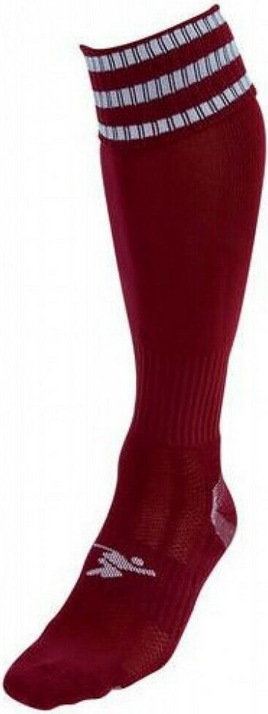 Precision - "Pro" Fußballsocken für Kinder RD161 (35,5 EU - 39,5 EU) (Weinrot/Weiß)