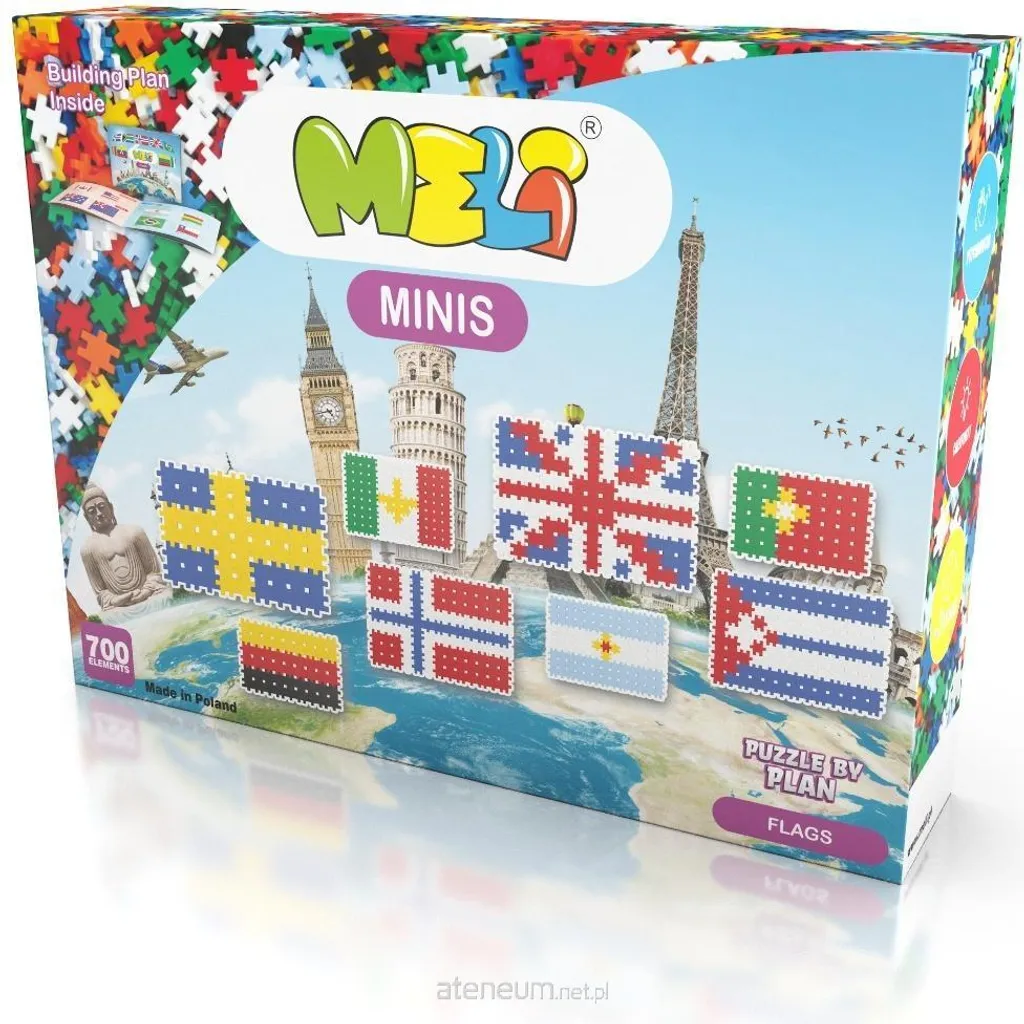Développer la Motricité Fine : Meli Minis Drapeaux 700 Pièces de Jeu