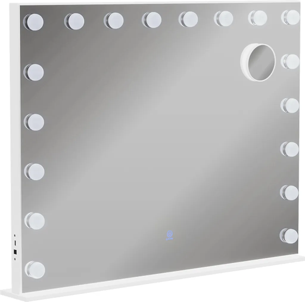 Miroir lumineux LED Vicco Greta 80x61 cm blanc, clarté optimale 51270