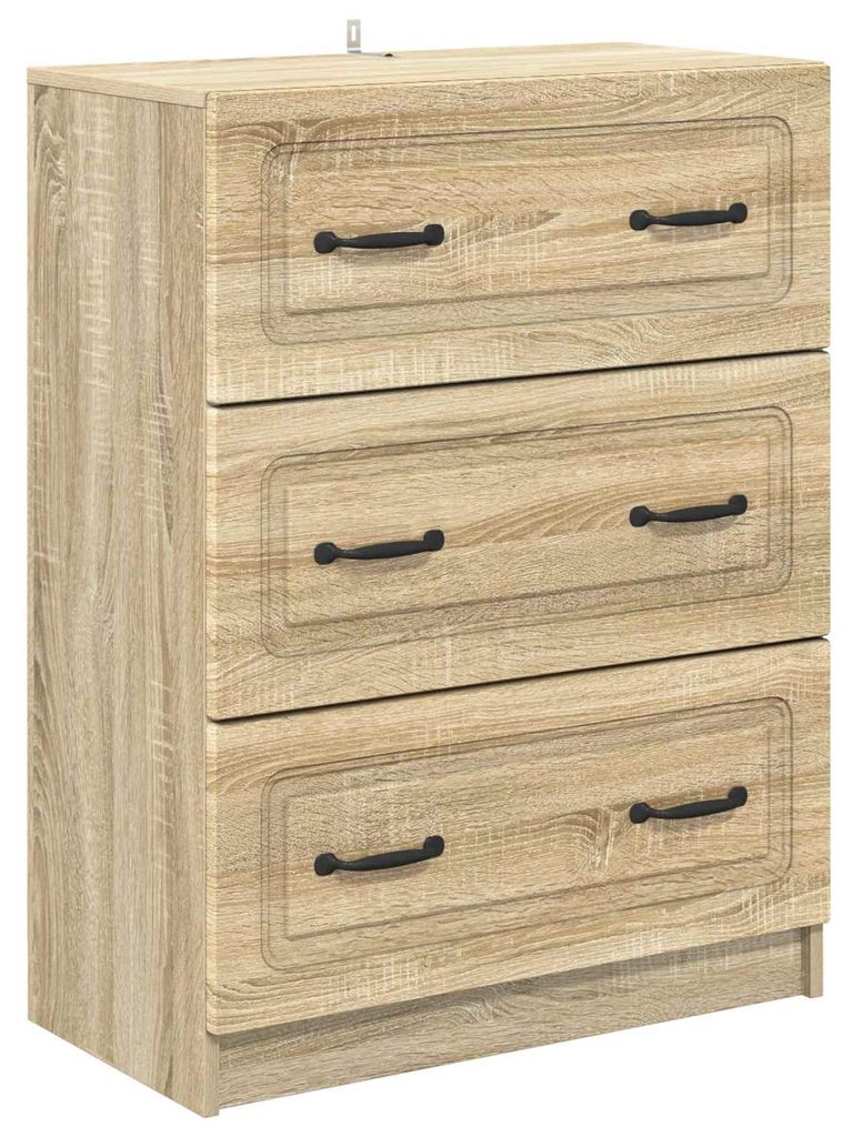 Schubladenschrank Sonoma-Eiche 66 x 34,5 x 87 cm Holzwerkstoff