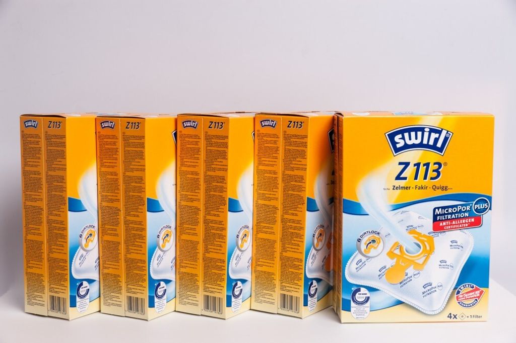 5 Pakete Swirl Staubsaugerbeutel Z113 / Z 113 MicroPor Plus Produktbild 