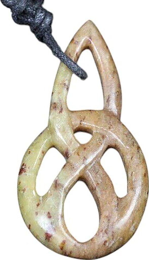 Keltischer Knoten Speckstein Anhänger handgemacht Schmuck handmade