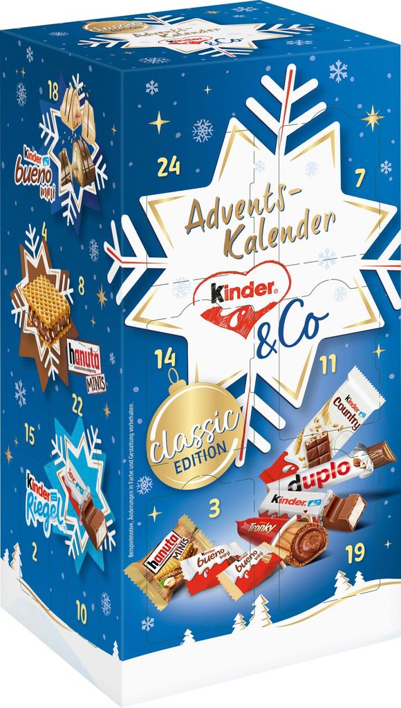 Kinder und Ferrero Adventskalender Selection 24 Türchen Produktbild 