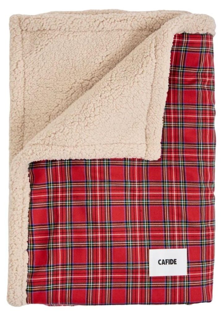 Toia Hundedecke Royal Steward Rot – Größe M (90 x 65 cm) – weiche & gemütliche Decke für Hunde