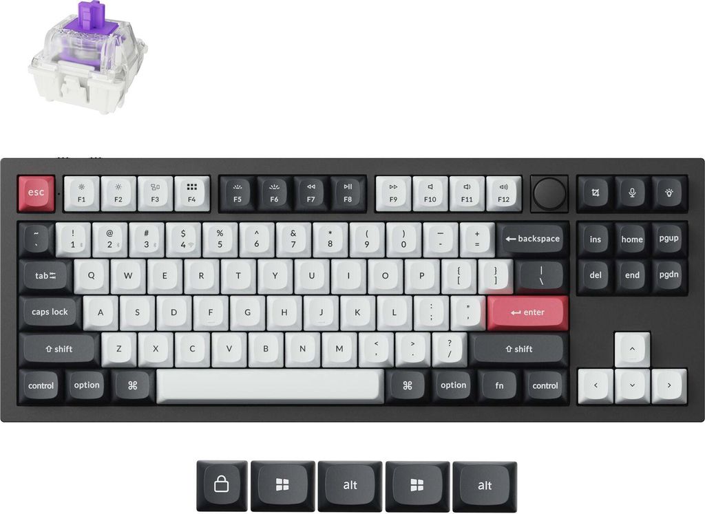 Tastiera meccanica senza fili Keychron Q3 HE QMK/VIA, Immagine del prodotto 