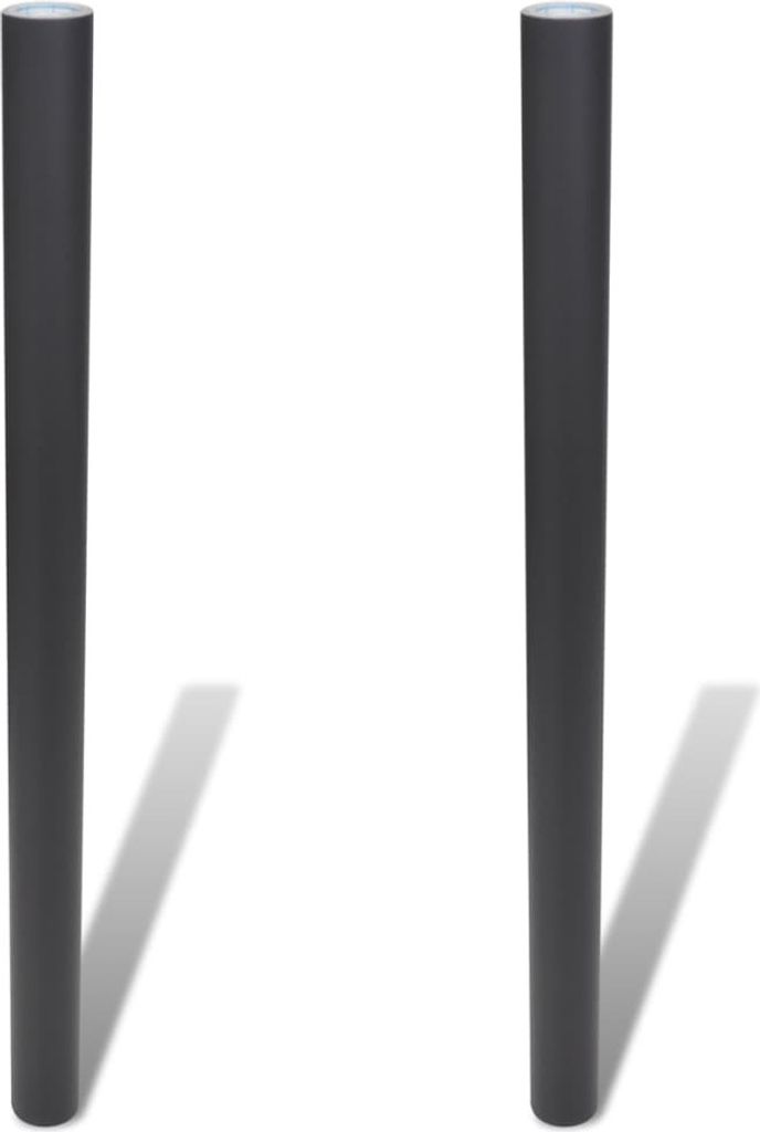 Cloris DesignMöbel Magnettafeln & Whiteboards - Schwarz Wandaufkleber Kreidetafel 0,6x3 m 2 Rollen mit Kreiden Schlichtes3890989