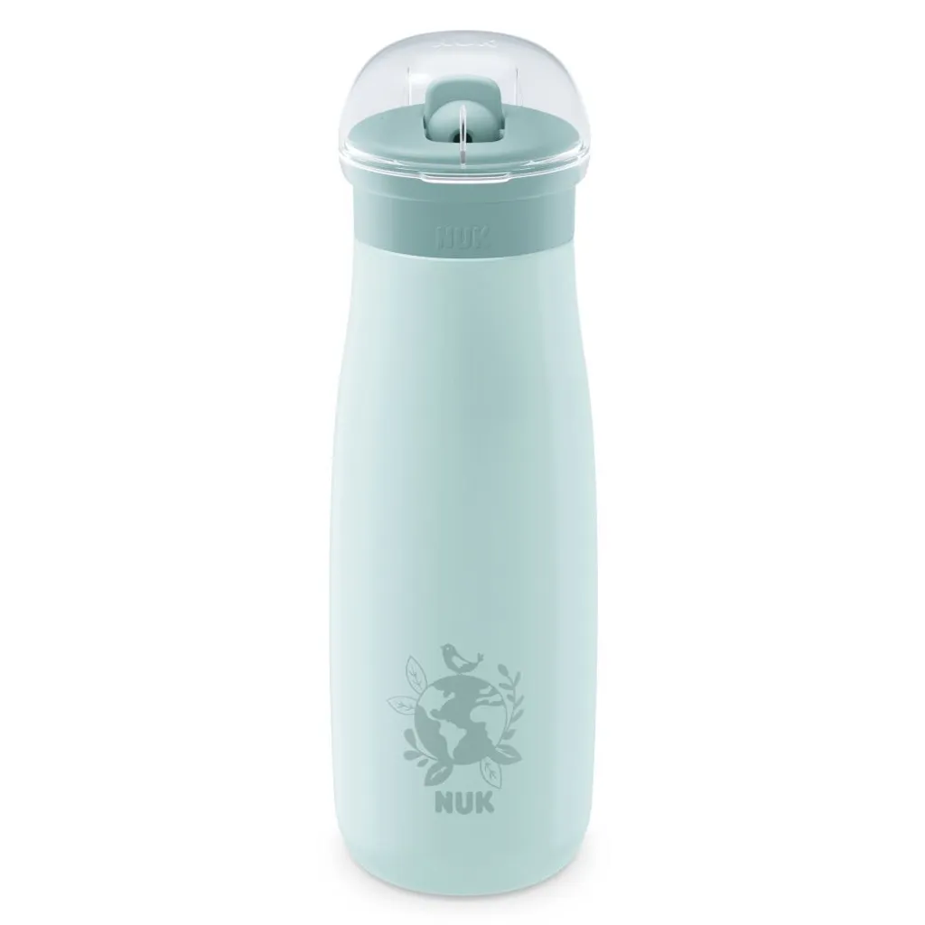 Gourde avec Paille pour Enfant NUK Mini-Me en Inox Anti-fuite 500 ml