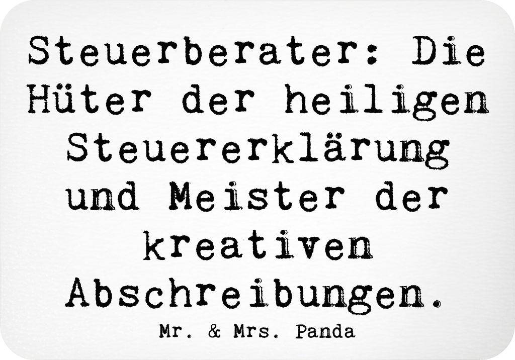 Mr. & Mrs. Panda Kühlschrankmagnet Spruch Steuerberater Helden - Weiß - Geschenk, magnet, kreative Geschenke, personalisierte, haftmagnet, Beruf,...