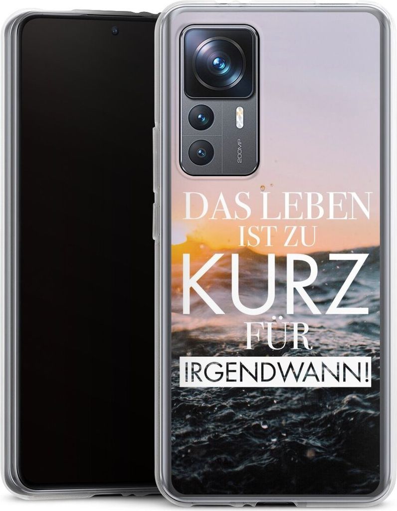 DeinDesign Handyhülle für Xiaomi 12T 5G Silikon Hülle Case Smartphone Schutzhülle Meer Statement Spruch
