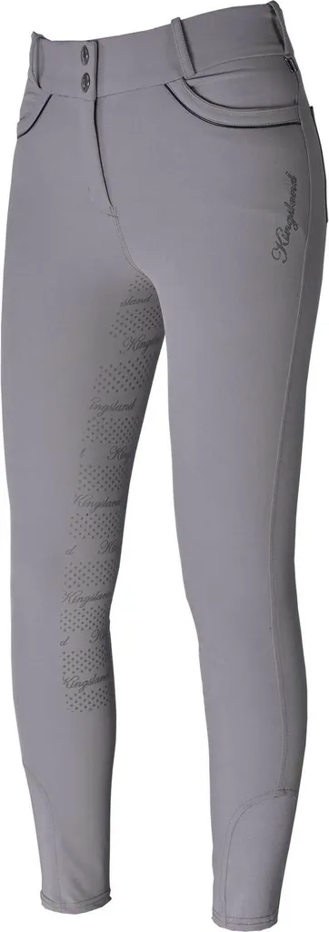 Pantalon d'Équitation Femme Beige en E-COT avec Grip Genoux Taille 32