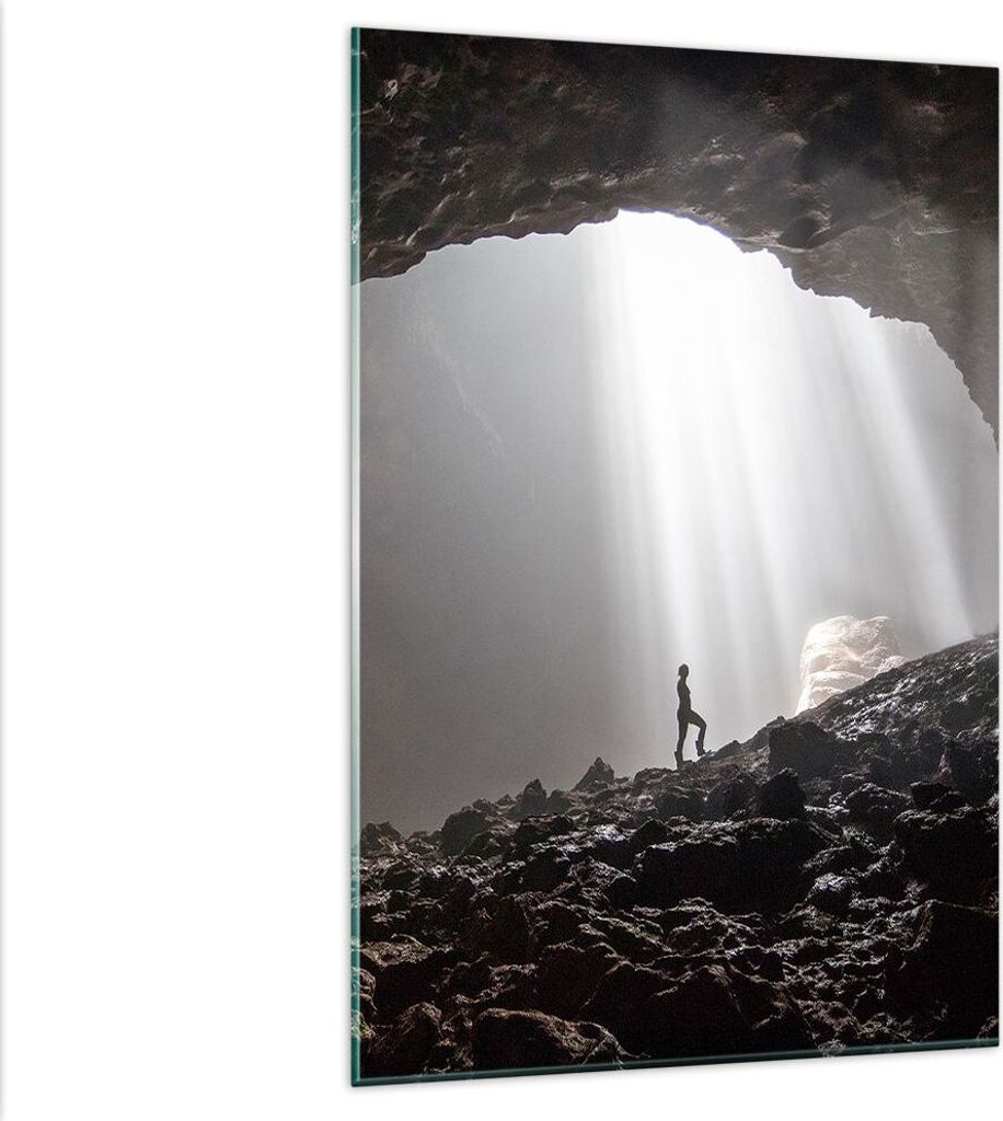 Bilder auf glas - Einteilig - Höhle Morgendämmerung Frau - Produktbild 
