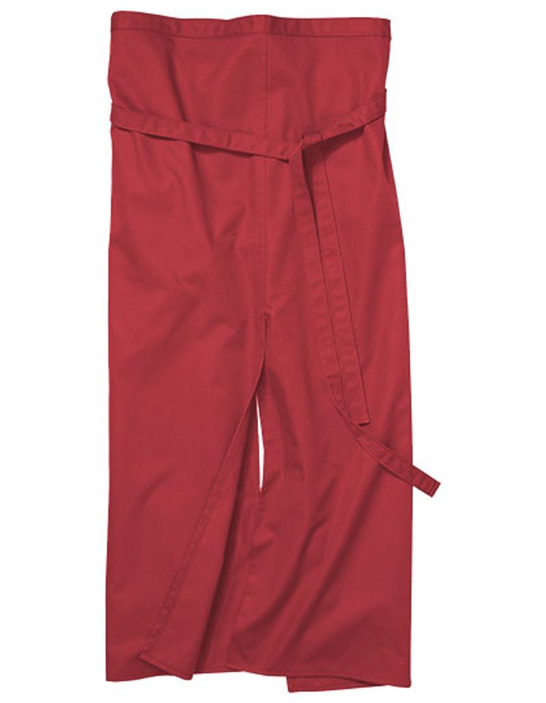 CG Workwear 00110-01 | Slit Apron Milano 100 x 100 cm Waschbar bis 95 °C Gehschlitz - Farbe: Regency Red - Größe: 100 x 100 cm