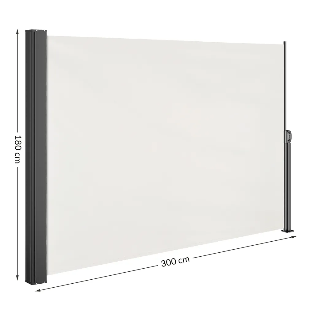 Tenda Laterale Estensibile Casaria Nosara 180x300 | Design Antracite
