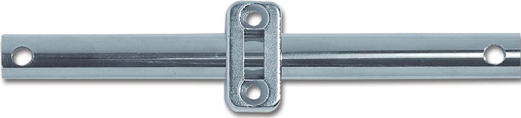 HEKNA Stangenführung zu Schubstange 10x3 mm, Zamak vernickelt