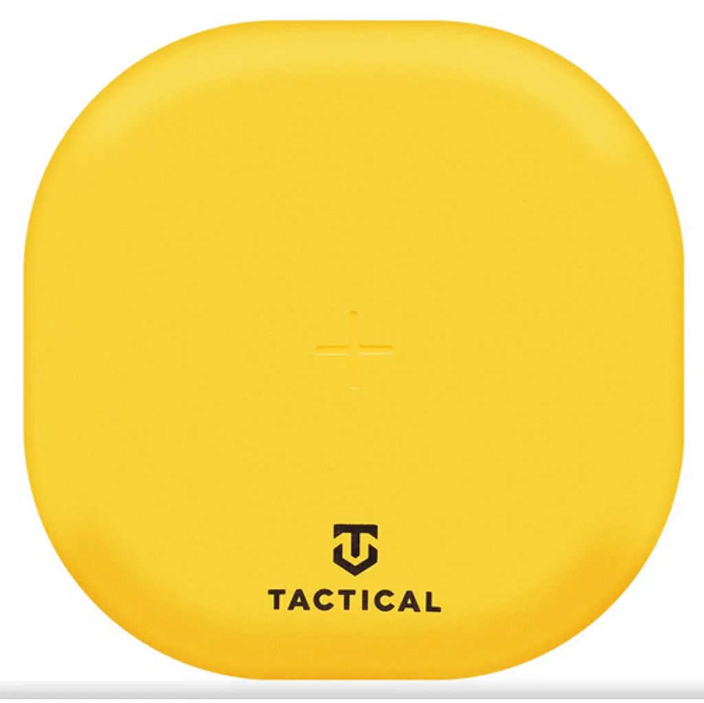 Chargeur Induction 15W Tactical Jaune - Pad de Charge Qi Universel Rapide