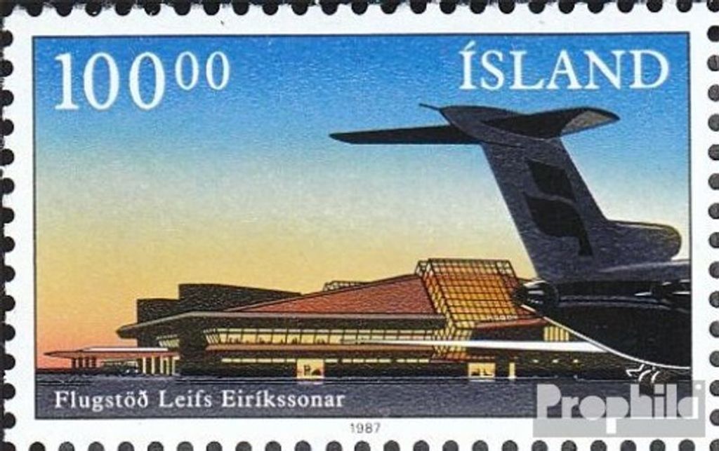 Briefmarken Island 1987 Mi 664 (kompl.Ausg.) gestempelt Flughafen