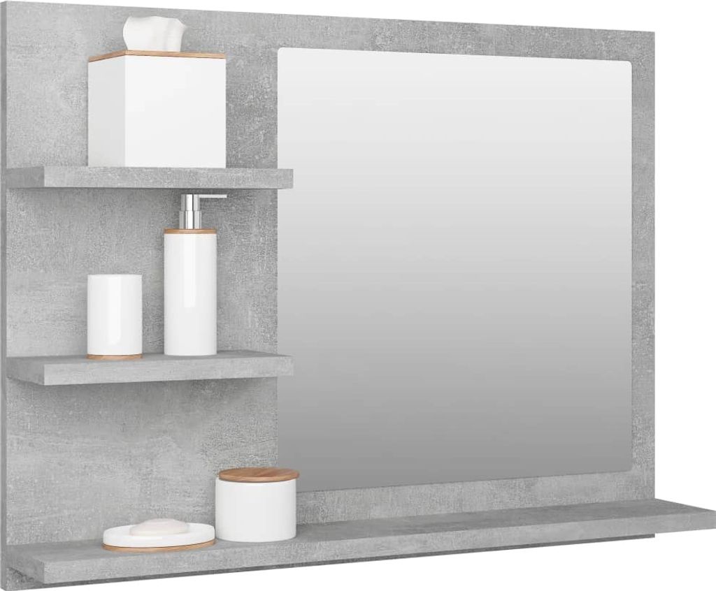 Specchio da Parete a LED per Bagno 60x80 cm Decorazione