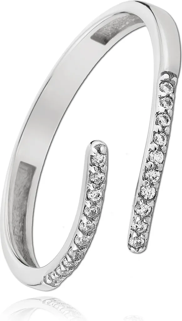 Bague Anneau Bicolore Femme en Or et Argent Blanc Balia Taille 56