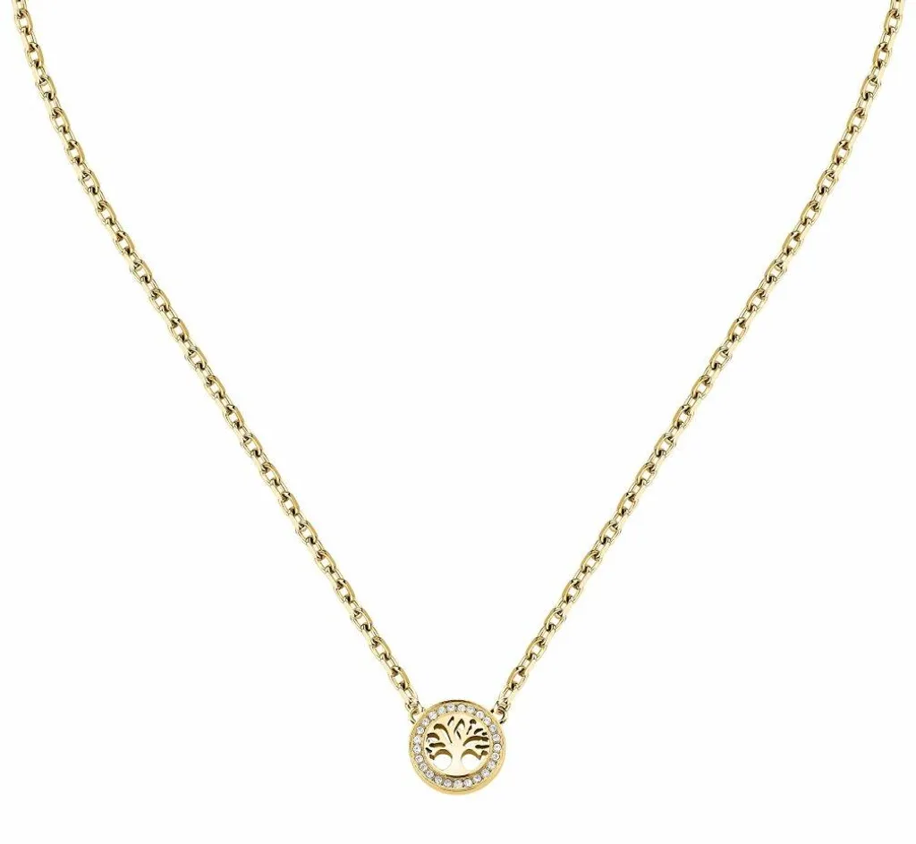 Collier Arbre de Vie Talismani SAQE47 en Plaqué Or pour Femme 18 Carats