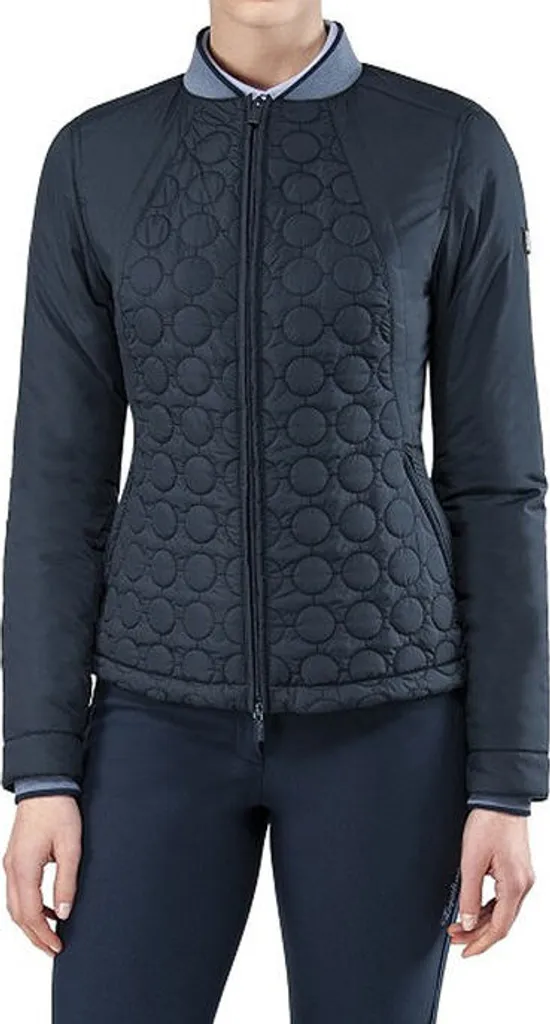 Veste Equiline stretch femme bleu foncé S respirante et déperlante