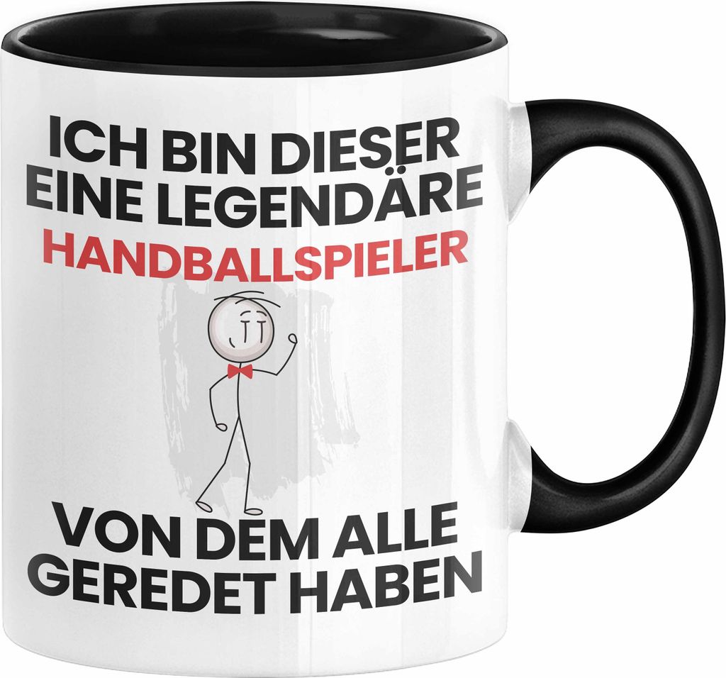 Handballspieler Geschenk Tasse Lustige Geschenkidee Geburtstag für Handballspieler Ich Bin Dieser Legendäre Handballspieler Von Dem Alle Geredet ...