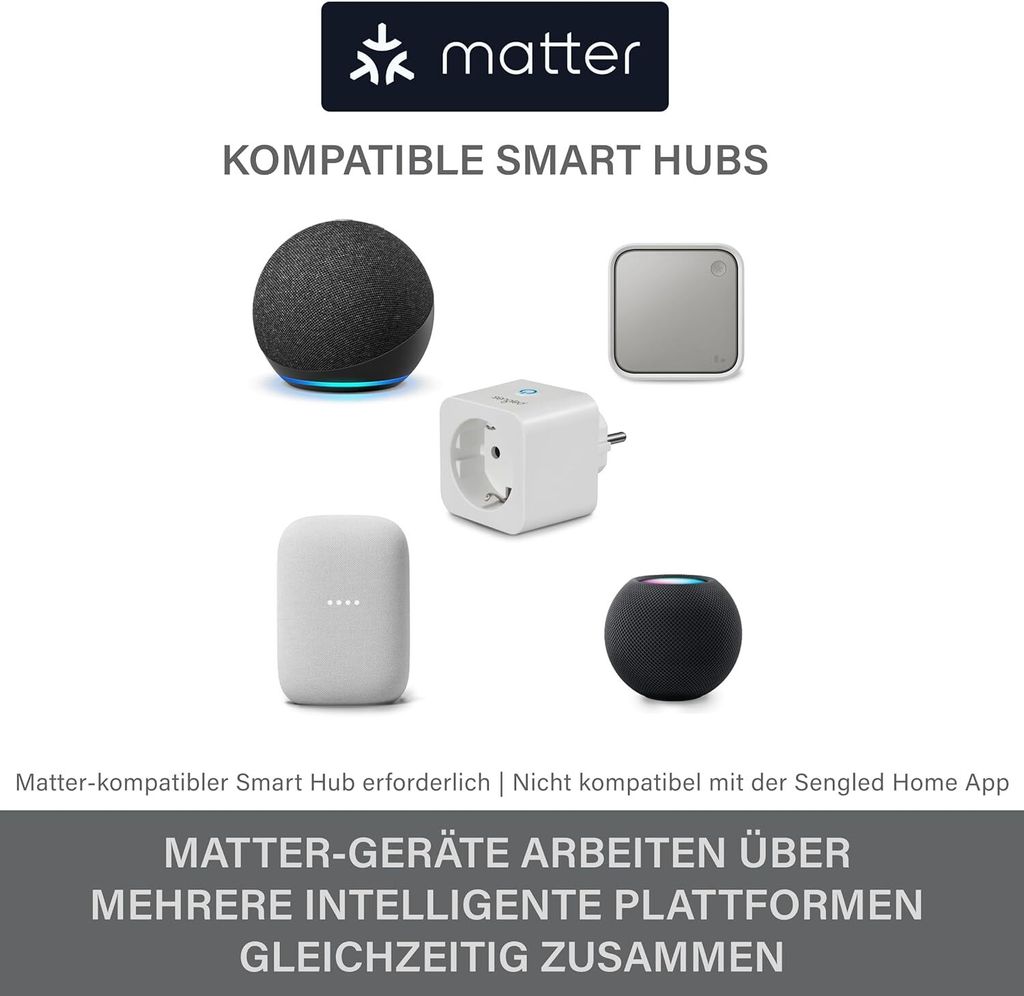 Sengled Smart Plug, für Matter geeignet, funktioniert mit Produktbild 2