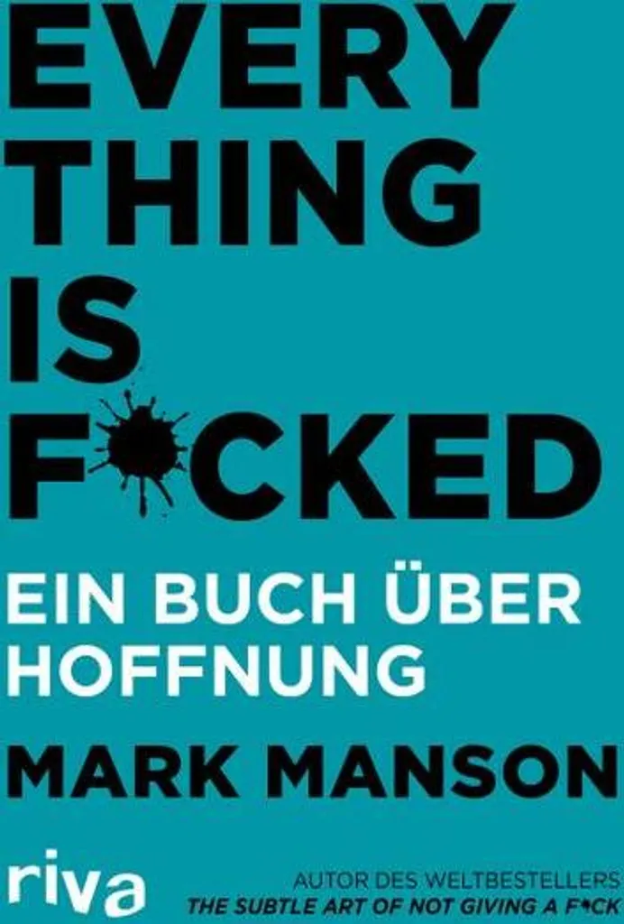 Livre Everything is Fucked Mark Manson - Design Minimaliste et Réflexion