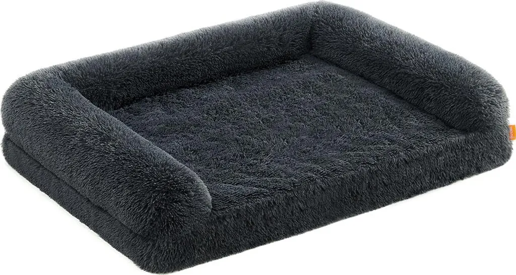 Lit pour chien XL avec housse amovible lavable - Confort Premium Gris