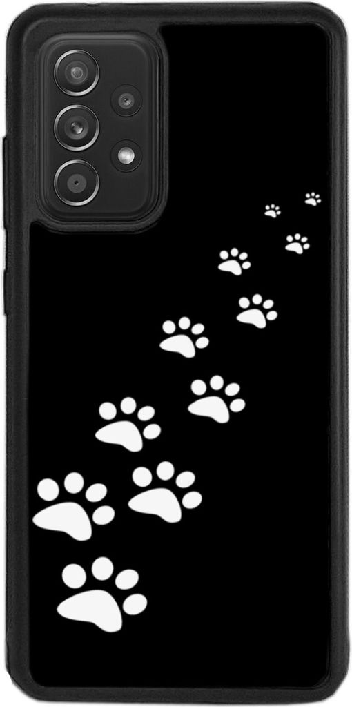 TPU Silikon Hülle für Samsung Galaxy A52 A52S 5G Handy Cover Case Schutzhülle Handyhülle Bumper MOTIV T10 Katzenpfoten