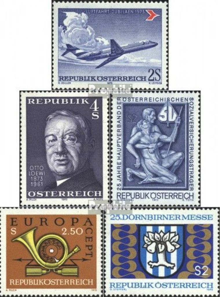 Briefmarken Österreich 1973 Mi 1413,1414,1415,1416,1417 (kompl.Ausg.) postfrisch Sondermarken