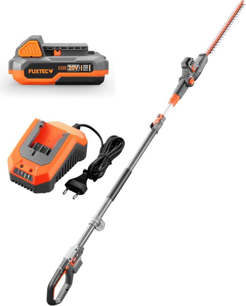 Teleskopowe nozyce FUXTEC FX-E1HH20, 20V, z akumulatorem i Zdjęcie produktu 