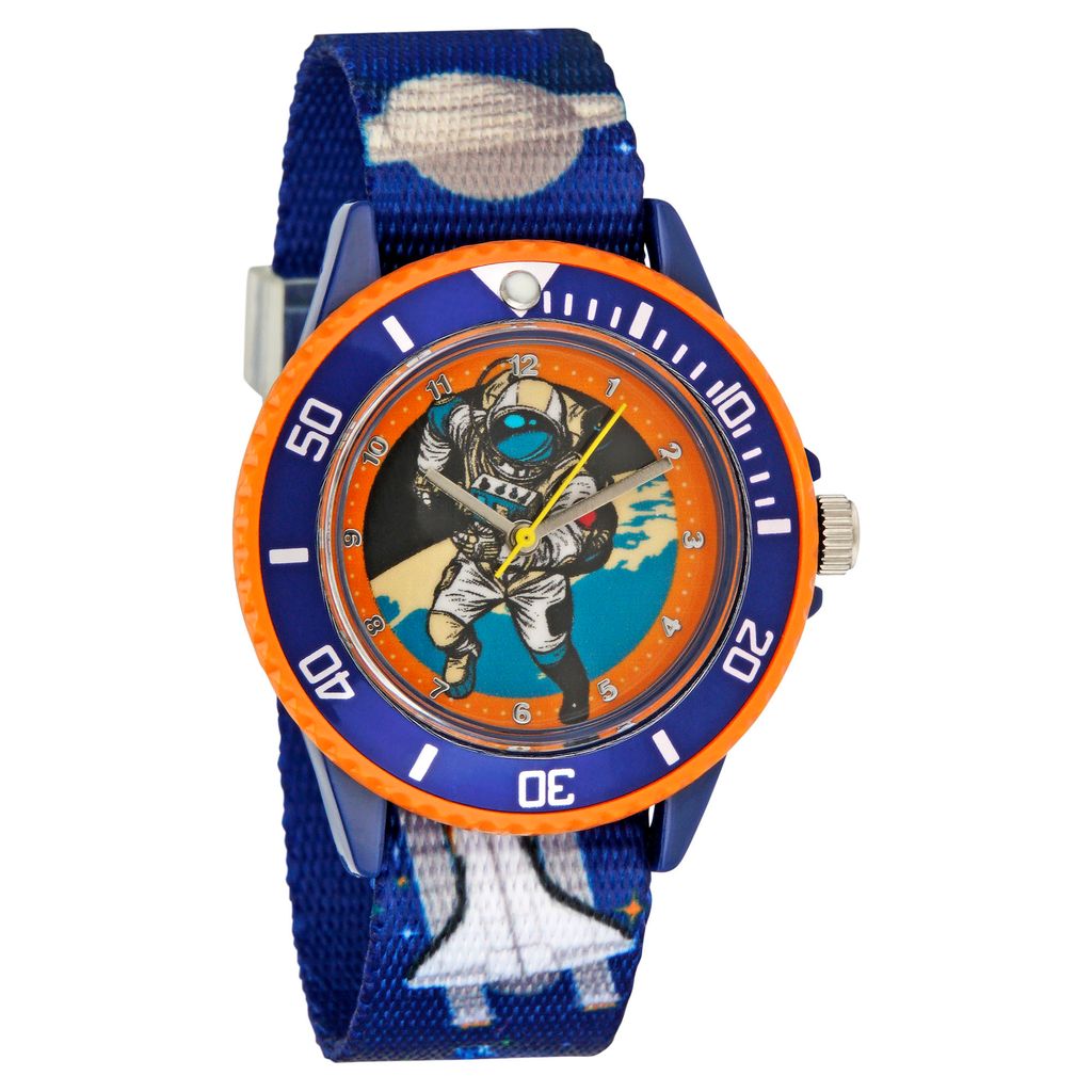 Kinderarmbanduhr mit Textilarmband und Schlüsselanhänger Produktbild 2