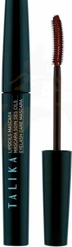 A product shot of a mascara tube and wand.