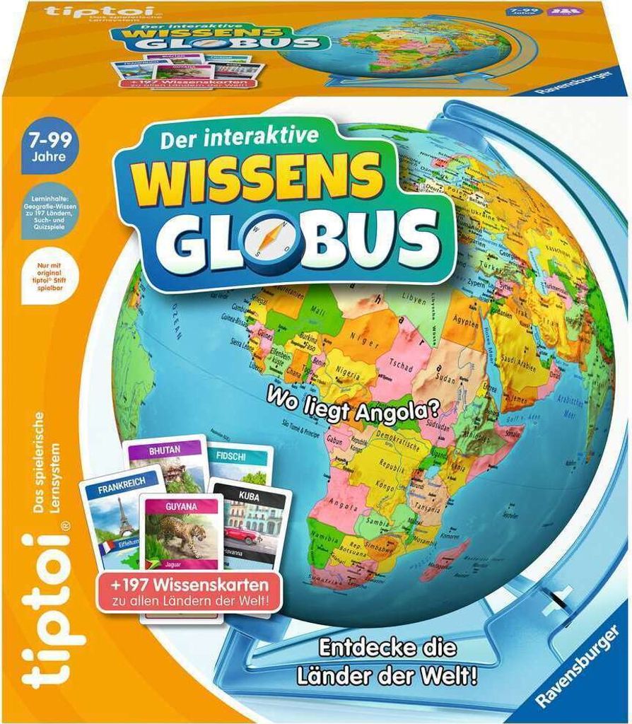 Der interaktive Wissens-Globus Ravensburger 00107 Produktbild 