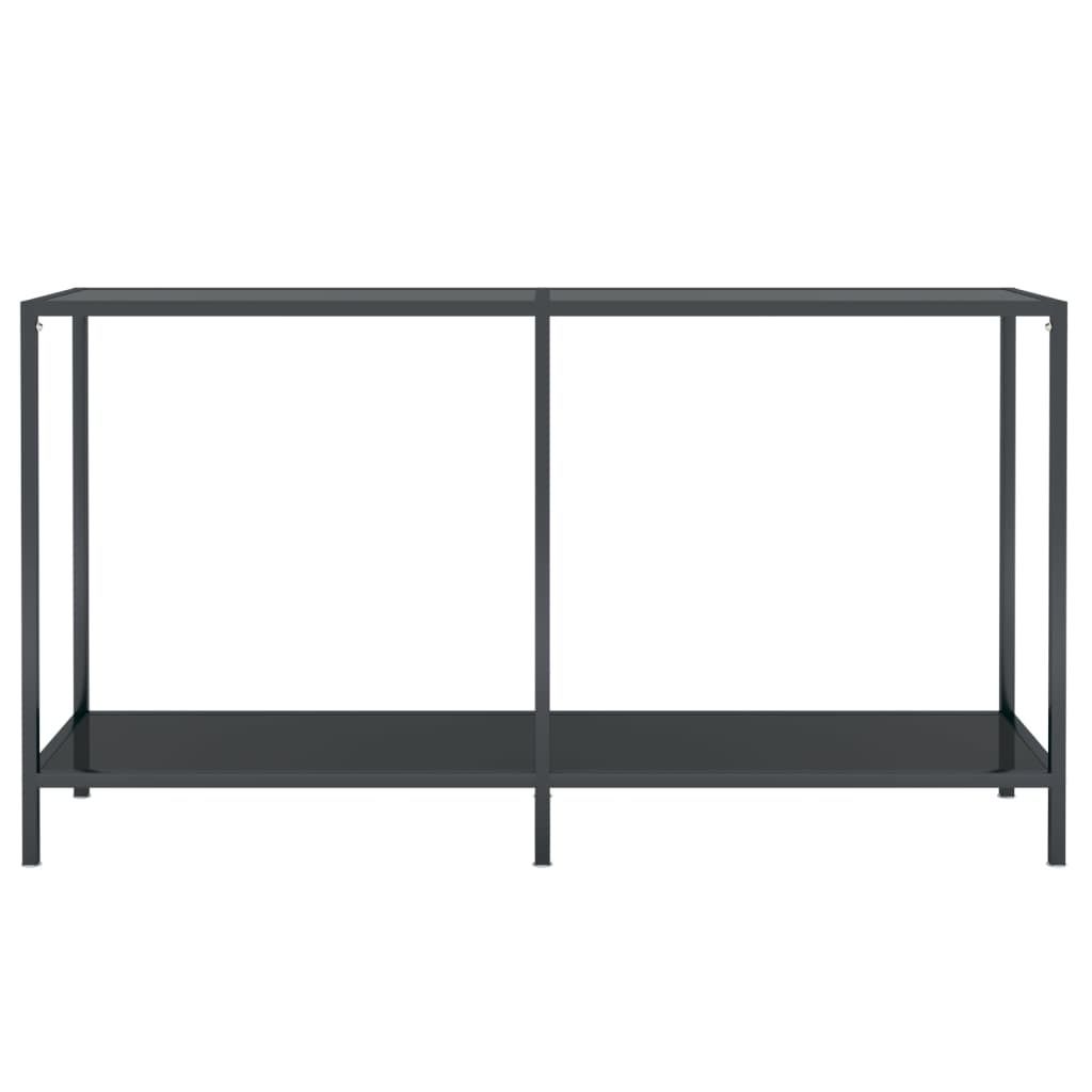 "im Sonderangebot"Konsolentisch/Beistelltisch Moderner design - Sofatisch für Wohnzimmer - Schwarz 140x35x75,5 cm Hartglas DEMöbel 1478361
