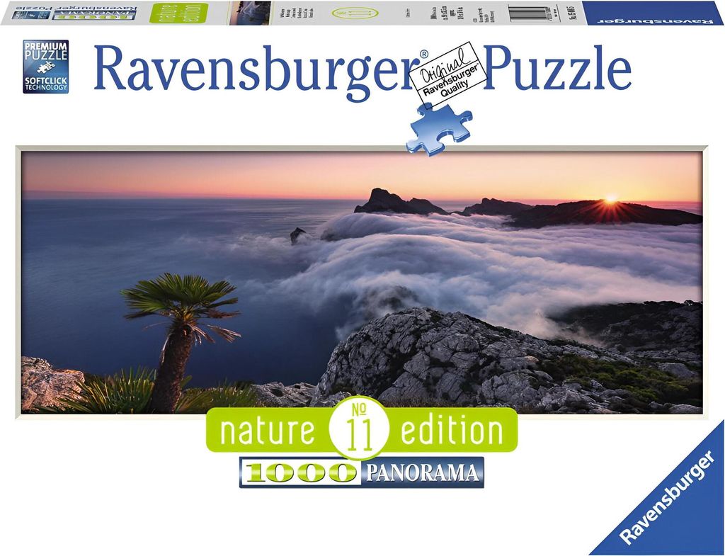 1000 Teile Ravensburger Puzzle Panorama Nature Edition Im Wolkenmeer 15088