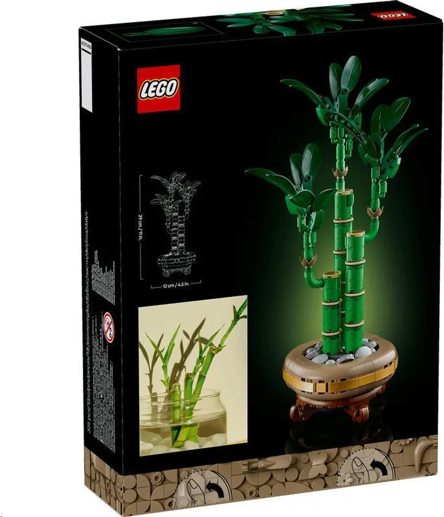LEGO 10344 Botanicals Bambou de la Chance, Kit de Construction Déco Zen - 54
