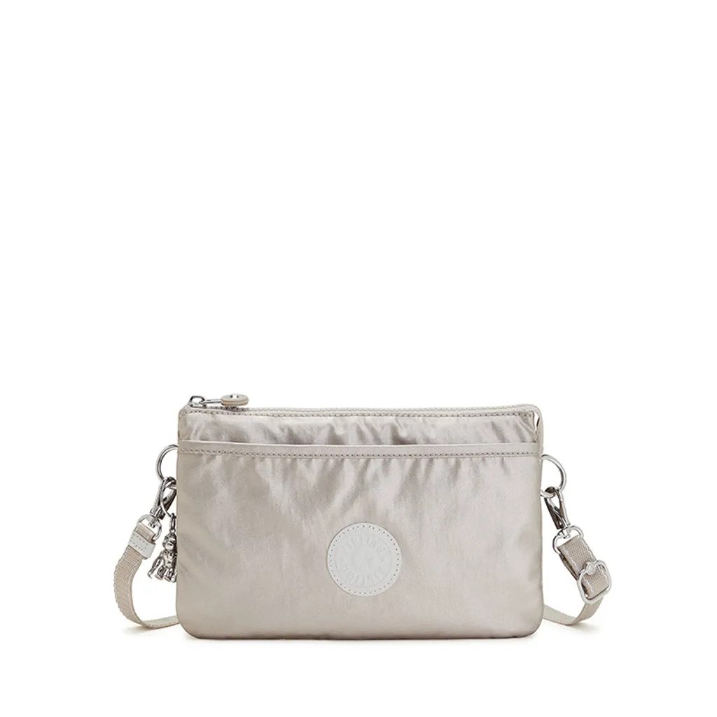 Petit Sac à Bandoulière Kipling Riri Metallic Glow avec Multi-Poches