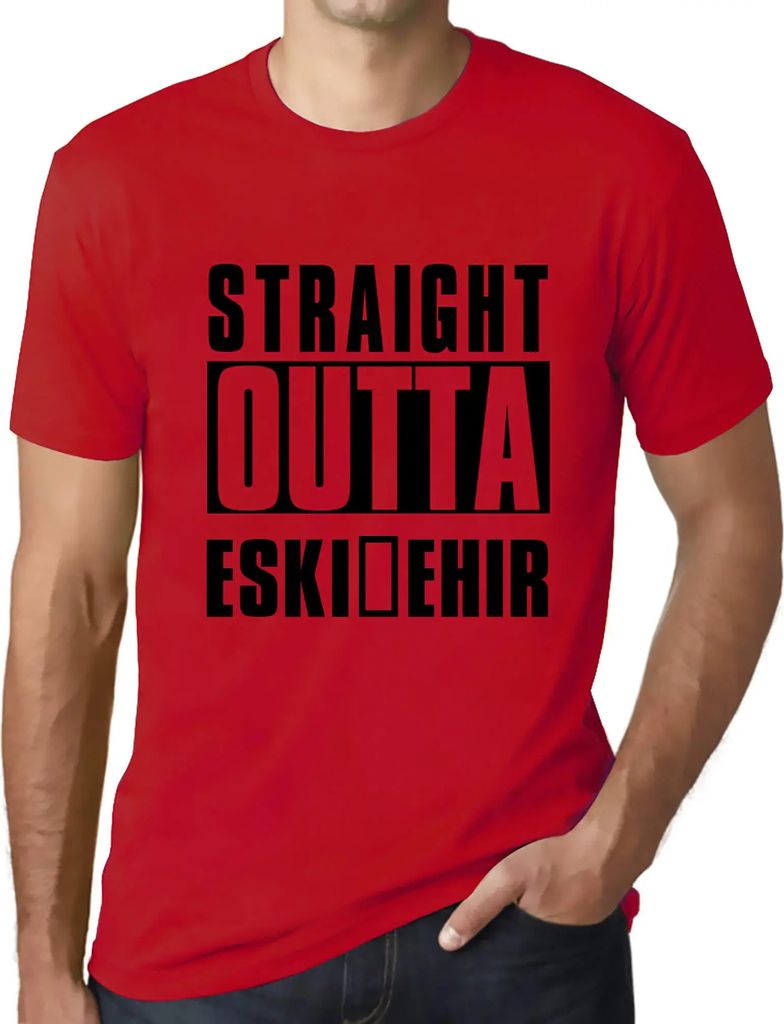 Herren Grafik T-Shirt Direkt aus Eskişehir – Straight Outta Eskişehir – Öko-Verantwortlich Vintage Jahrgang Kurzarm Lustige Druck Geburtstag...