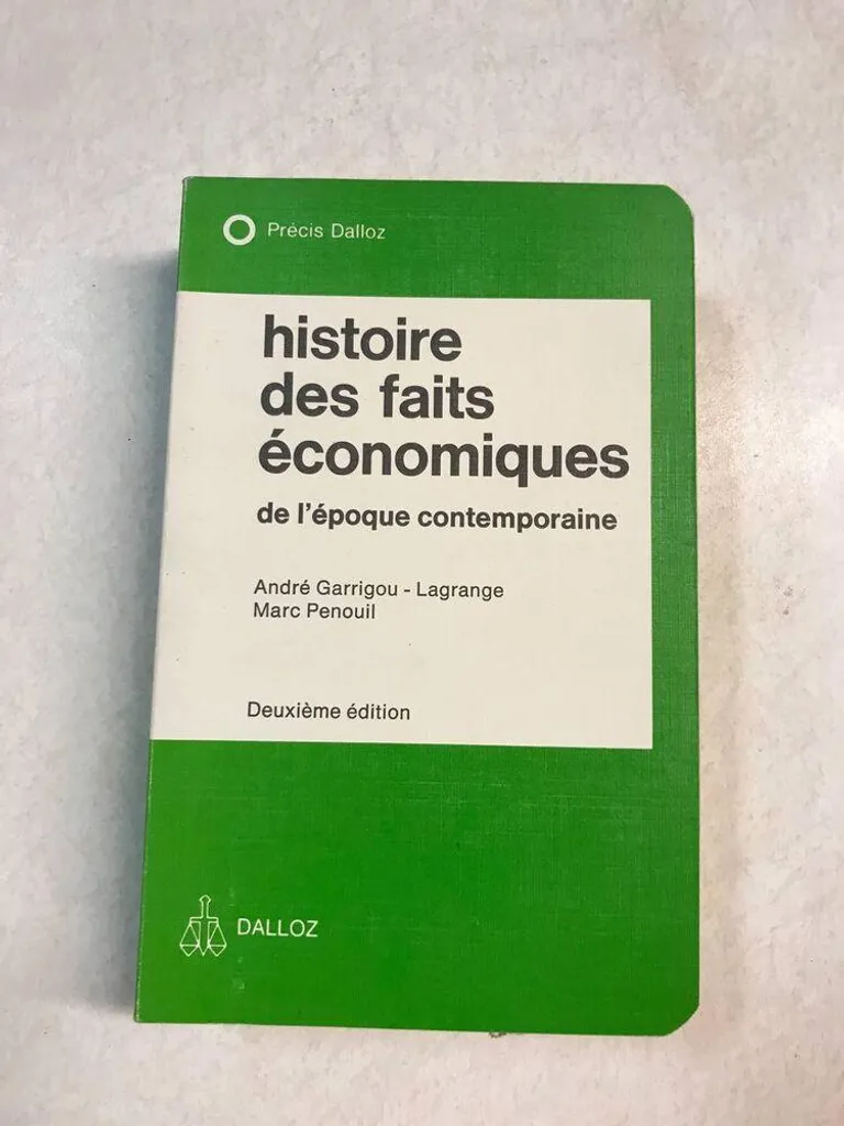 Histoire des faits économiques de l'époque contemporaine - Broché 450p